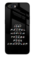 FRIENDS Character Realme C2 Glass Case
