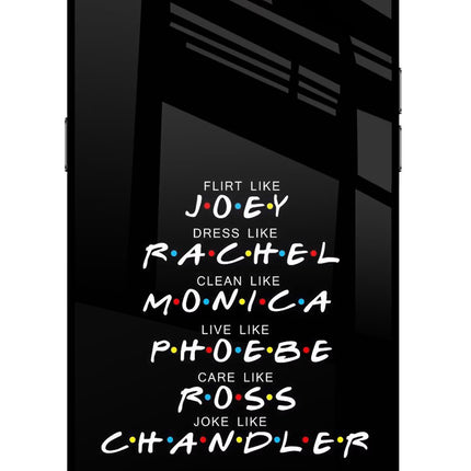 FRIENDS Character Realme C2 Glass Case Back Cover by Casekaro
