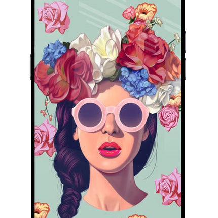 Pretty Girl Realme C2 Glass Case Back Cover by Casekaro