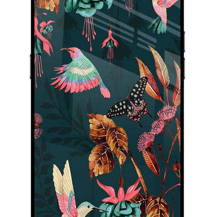 Birds Realme C2 Glass Case Back Cover by Casekaro