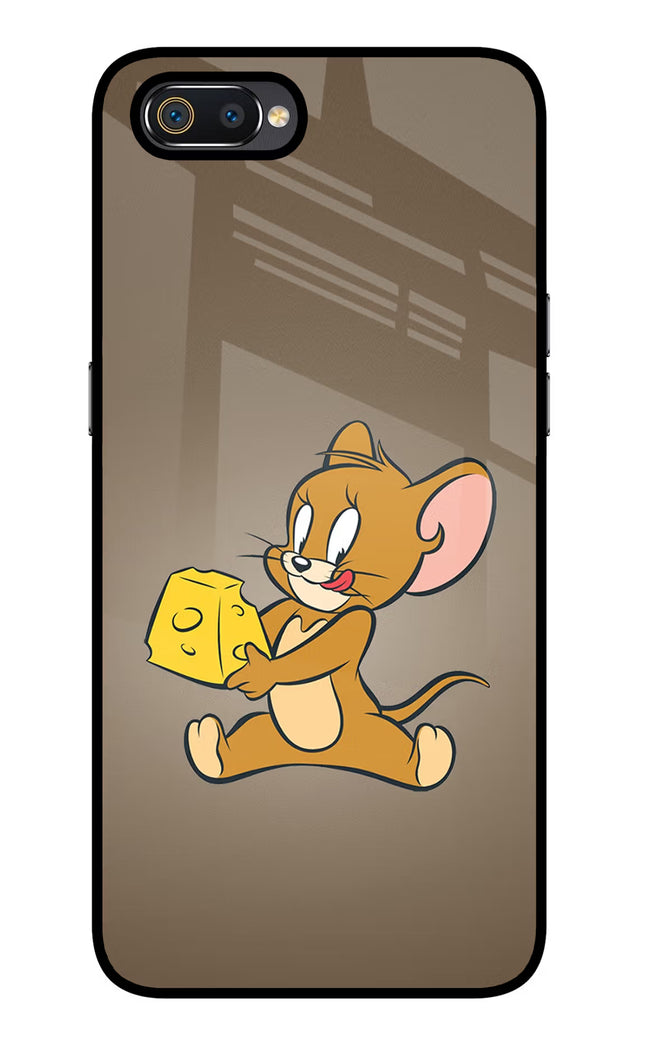 Jerry Realme C2 Glass Case Back Cover by Casekaro