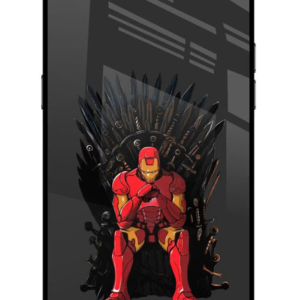 Ironman Throne Realme C2 Glass Case Back Cover by Casekaro