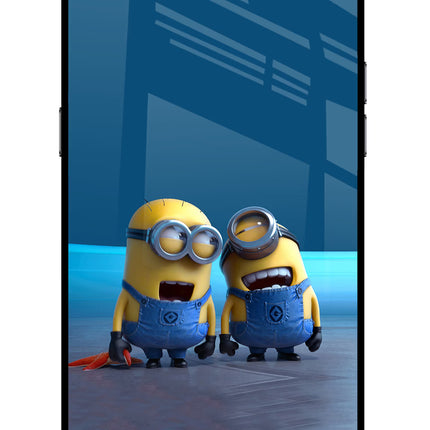 Minion Laughing Realme C2 Glass Case Back Cover by Casekaro