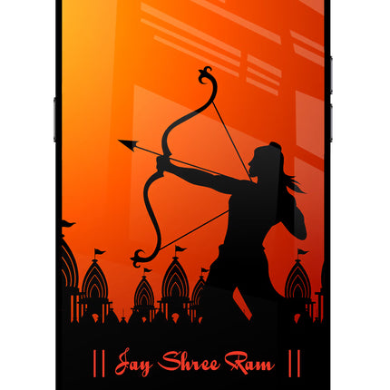 Lord Ram - 4 Realme C2 Glass Case Back Cover by Casekaro