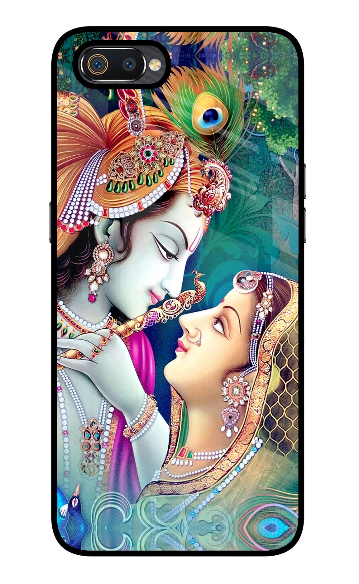 Lord Radha Krishna Realme C2 Glass Case