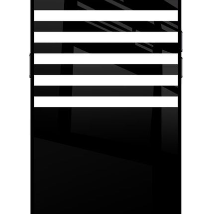 Black and White Print Realme C2 Glass Case Back Cover by Casekaro