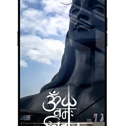 Om Namah Shivay Realme C2 Glass Case Back Cover by Casekaro