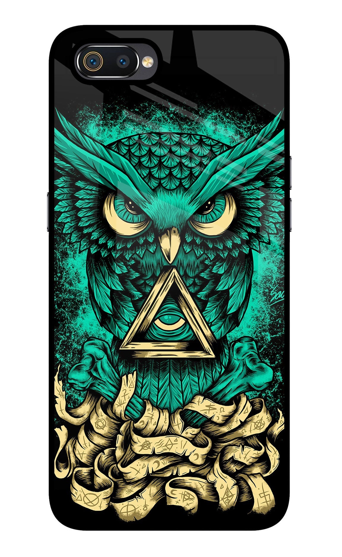 Green Owl Realme C2 Back Cover