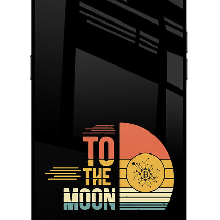 To the Moon Realme C2 Glass Case Back Cover by Casekaro