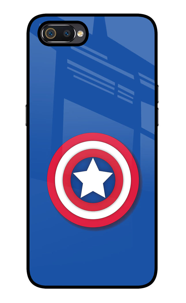 Shield Realme C2 Glass Case Back Cover by Casekaro