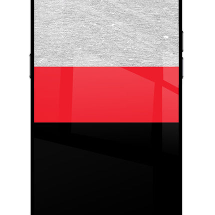 Tri Color Pattern Realme C2 Glass Case Back Cover by Casekaro