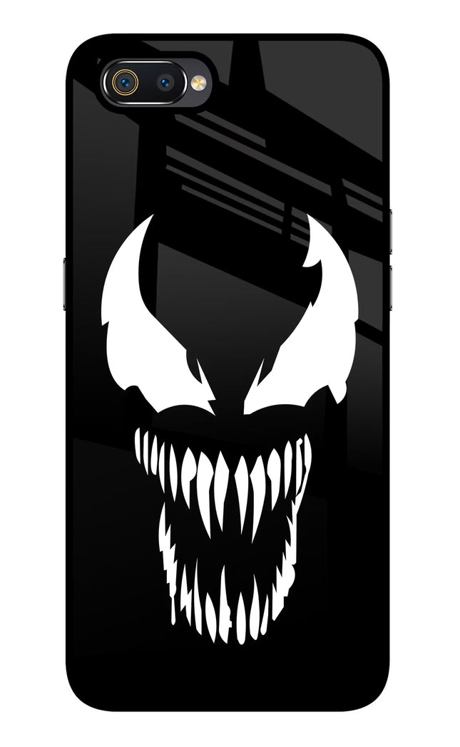 Venom Realme C2 Glass Case Back Cover by Casekaro