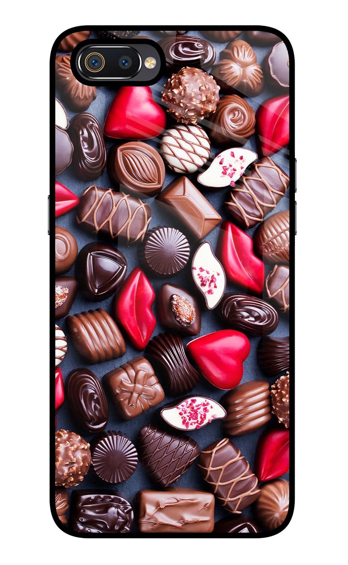 Chocolates Realme C2 Glass Case