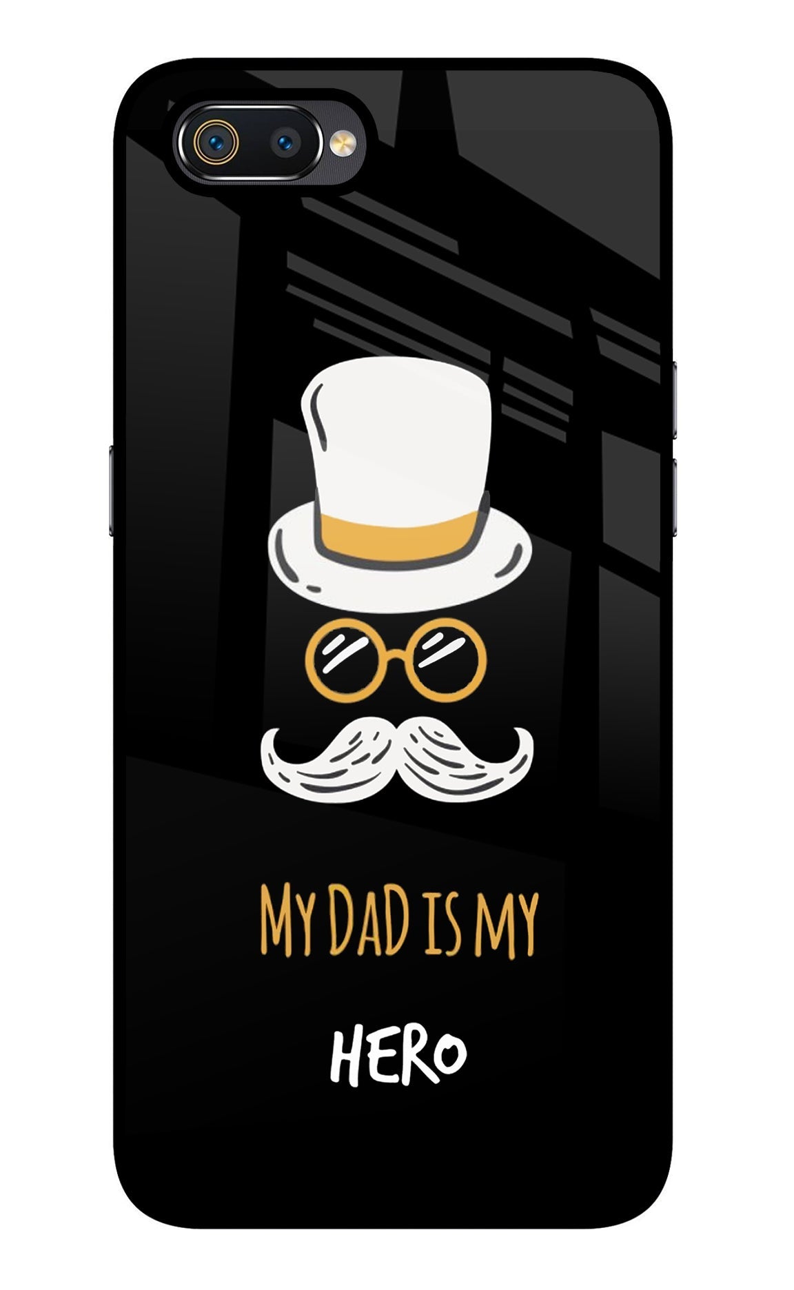 My Dad Is My Hero Realme C2 Glass Case