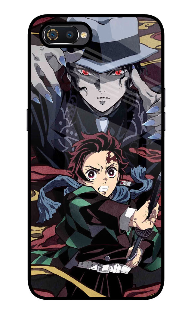 Demon Slayer Realme C2 Glass Case Back Cover by Casekaro