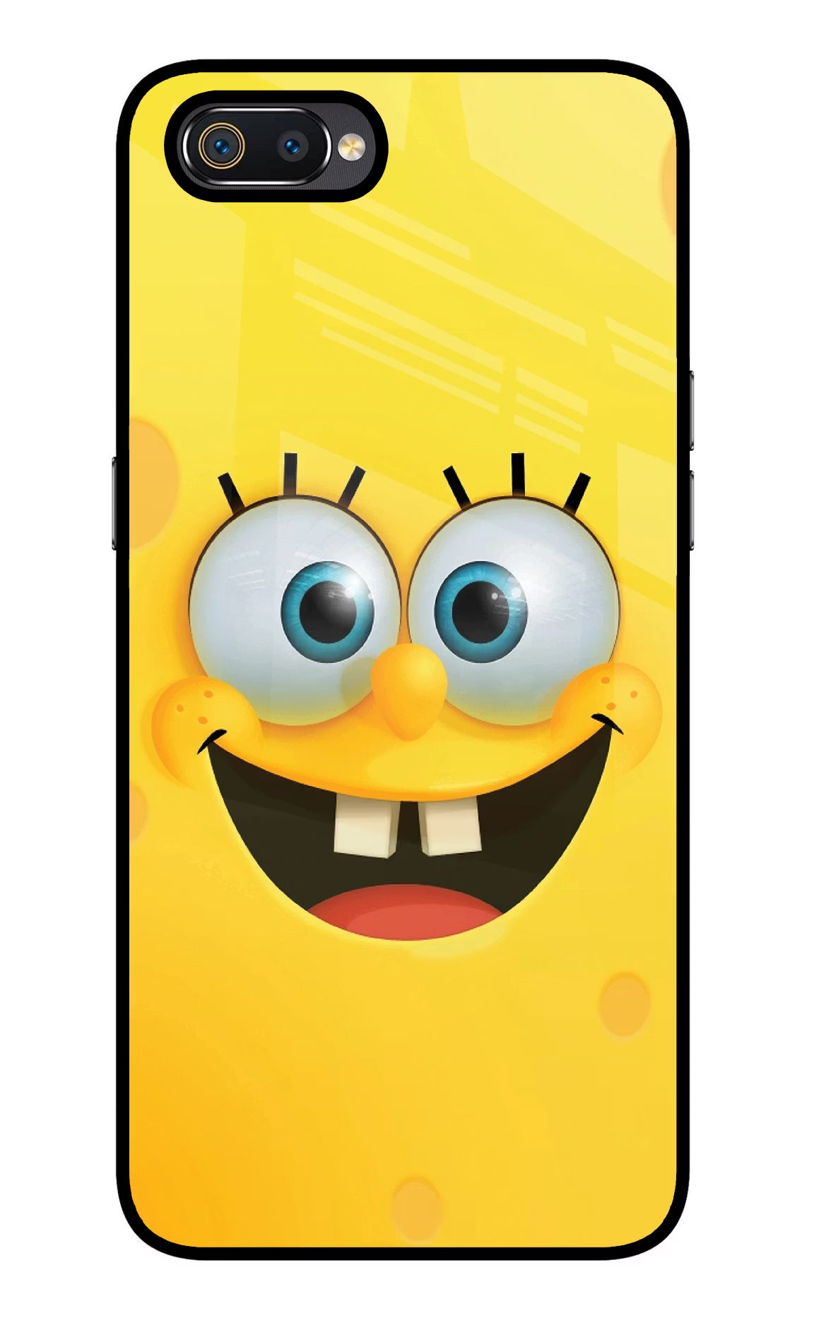 Sponge 1 Realme C2 Glass Case Back Cover by Casekaro