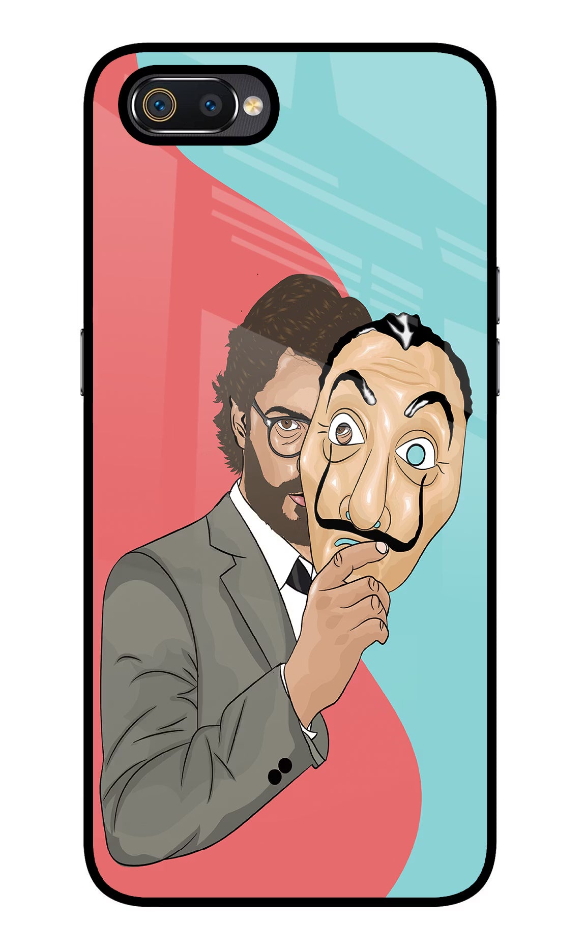 Professor Realme C2 Glass Case Back Cover by Casekaro