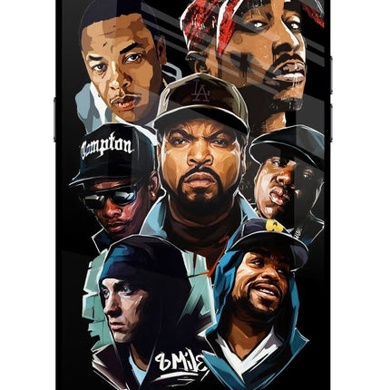 Rappers Realme C2 Glass Case Back Cover by Casekaro