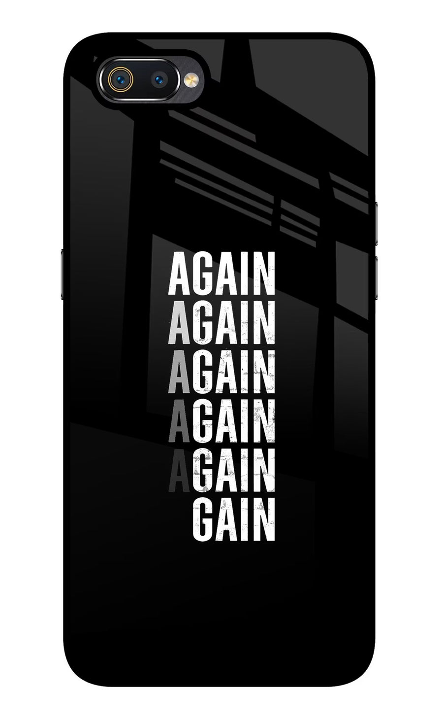 Again Again Gain Realme C2 Back Cover, Glass case