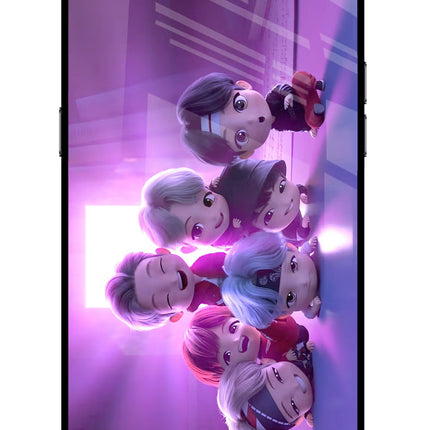 BTS Chibi Realme C2 Glass Case Back Cover by Casekaro