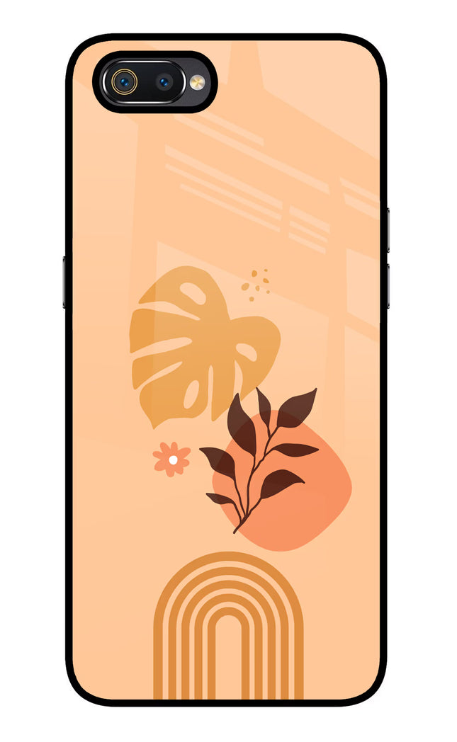 Bohemian Art Realme C2 Glass Case Back Cover by Casekaro