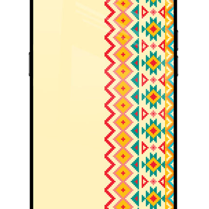 Ethnic Seamless Realme C2 Glass Case Back Cover by Casekaro