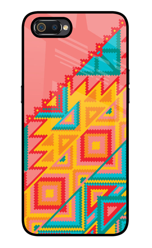 Aztec Tribal Realme C2 Glass Case