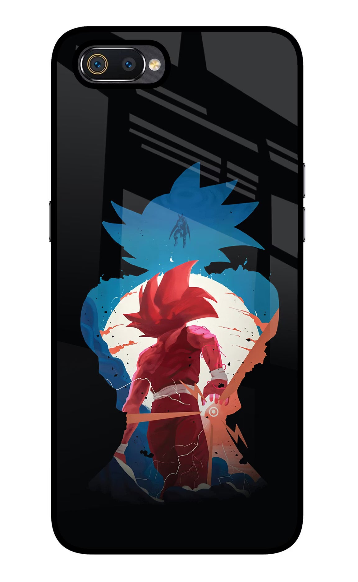 Goku Realme C2 Glass Case Back Cover by Casekaro