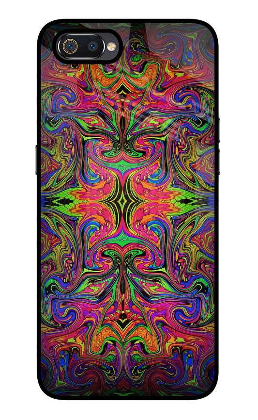 Psychedelic Art Realme C2 Glass Case