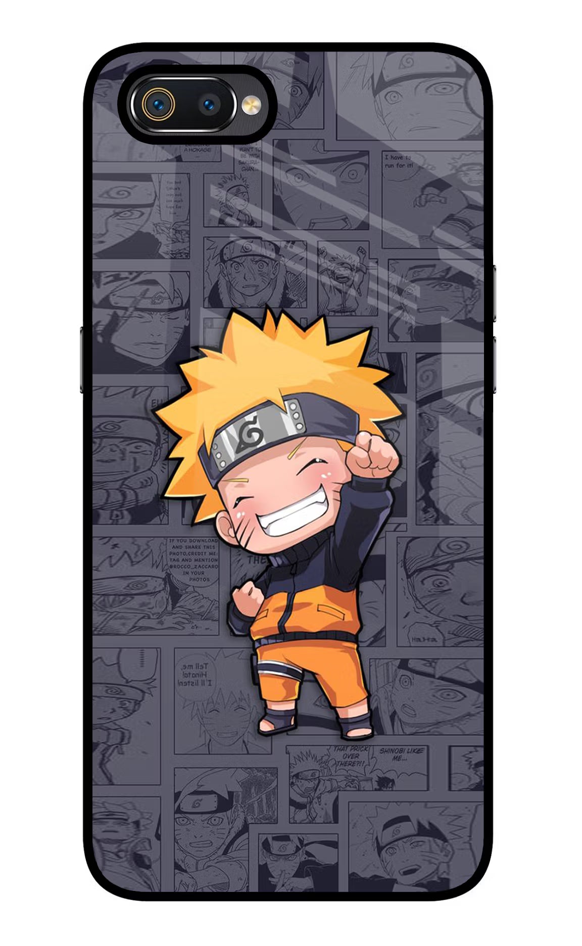 Chota Naruto Realme C2 Glass Case Back Cover by Casekaro