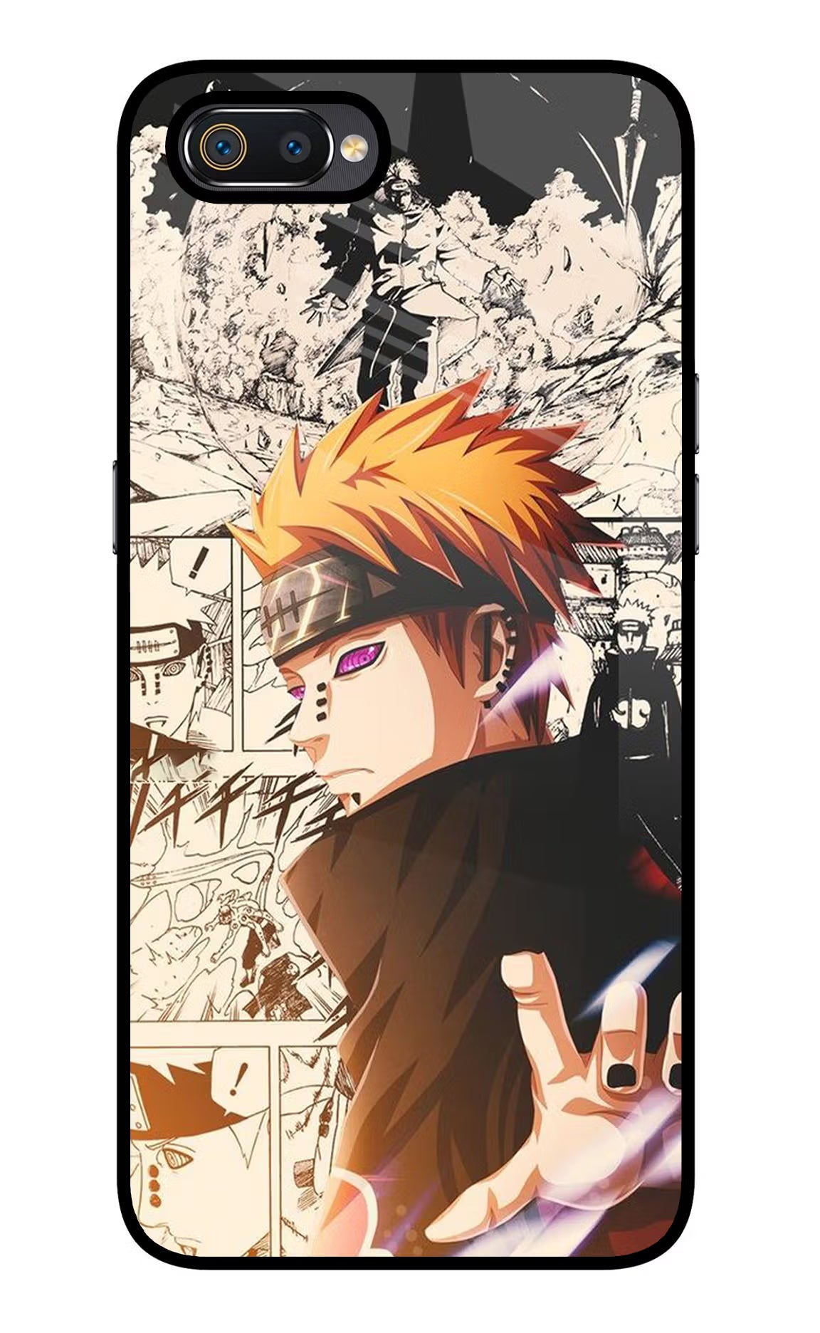 Pain Anime Realme C2 Glass Case Back Cover by Casekaro