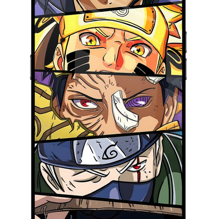 Naruto Character Realme C2 Glass Case Back Cover by Casekaro