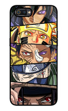 Naruto Character Realme C2 Glass Case Back Cover by Casekaro