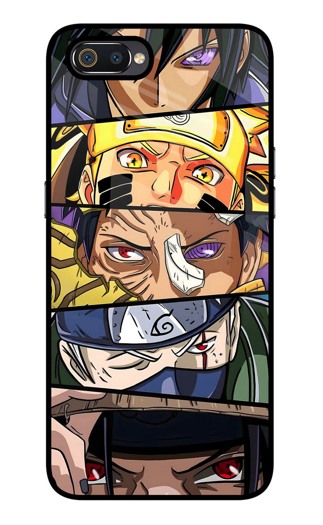 Naruto Character Realme C2 Glass Case Back Cover by Casekaro