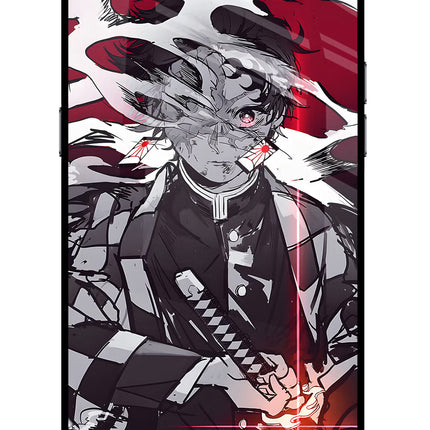 Demon Slayer Realme C2 Glass Case Back Cover by Casekaro