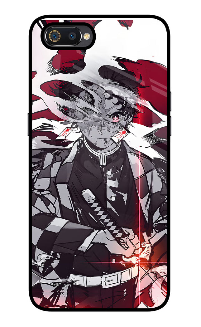 Demon Slayer Realme C2 Glass Case Back Cover by Casekaro