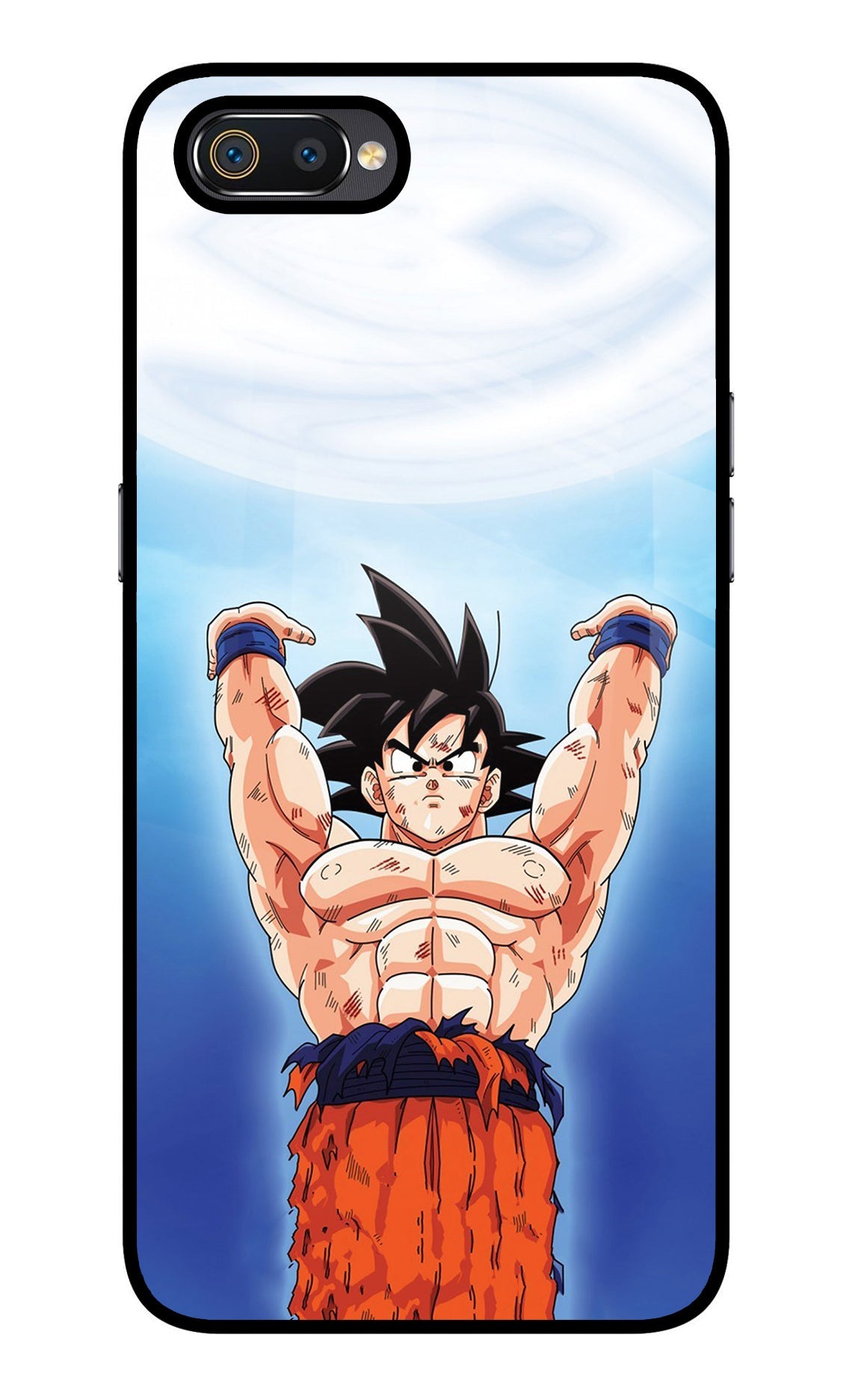 Goku Power Realme C2 Glass Case