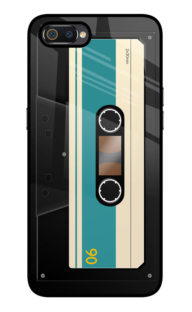 Cassette Realme C2 Glass Case Back Cover by Casekaro