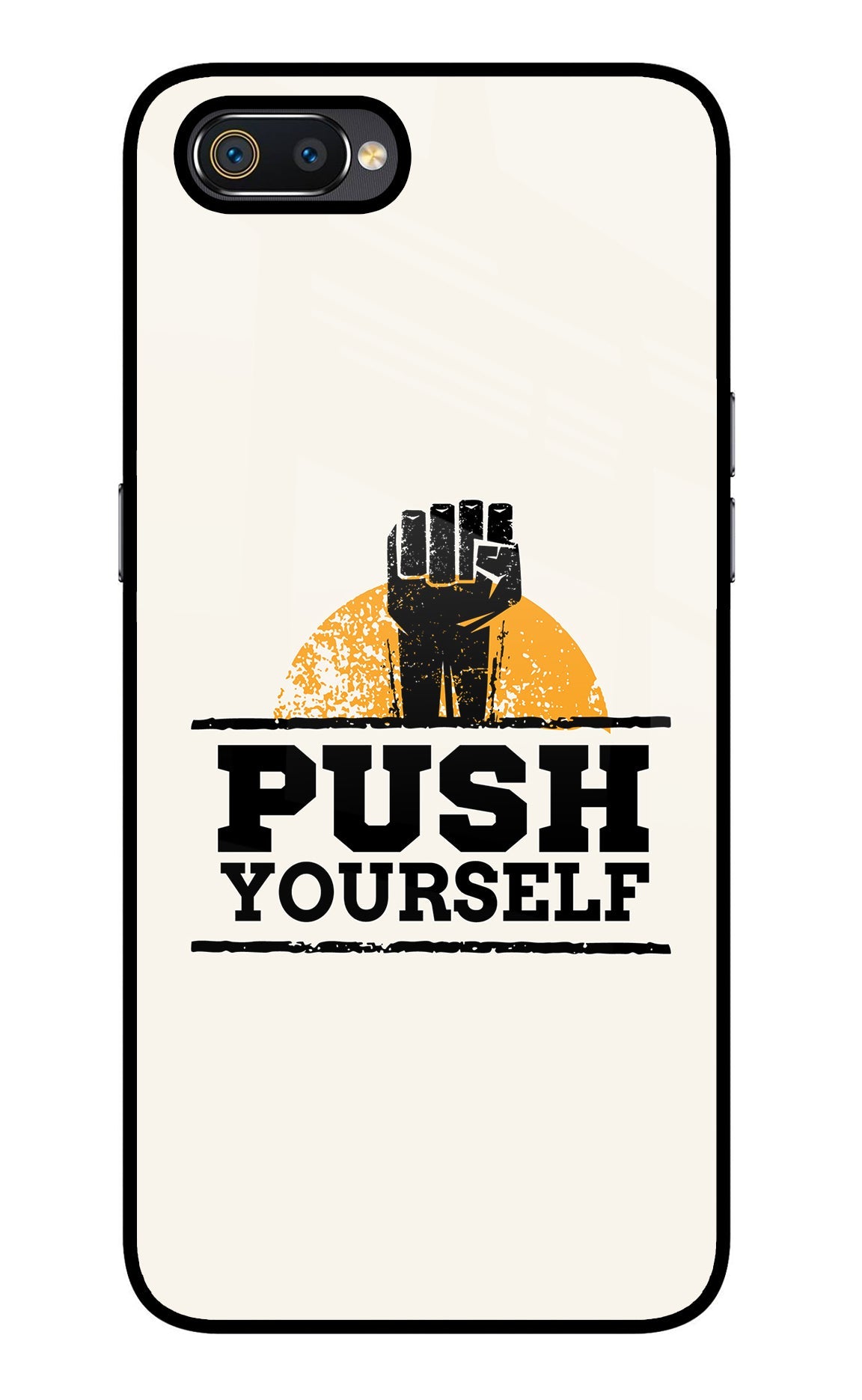 Push Yourself Realme C2 Glass Case