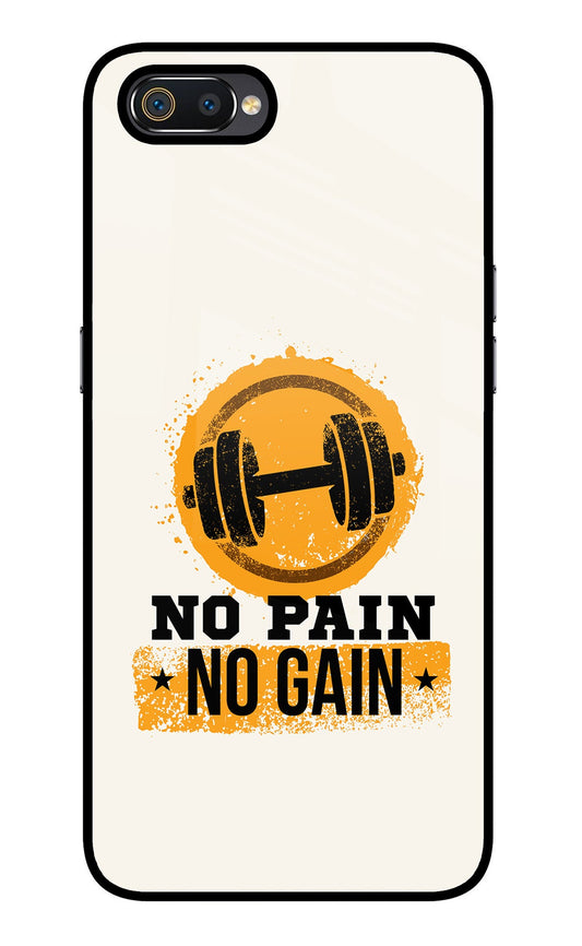 No Pain No Gain Realme C2 Glass Case