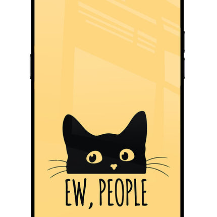 Ew People Catitude Realme C2 Glass Case Back Cover by Casekaro
