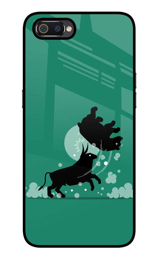 Bull Conqueror Realme C2 Glass Case