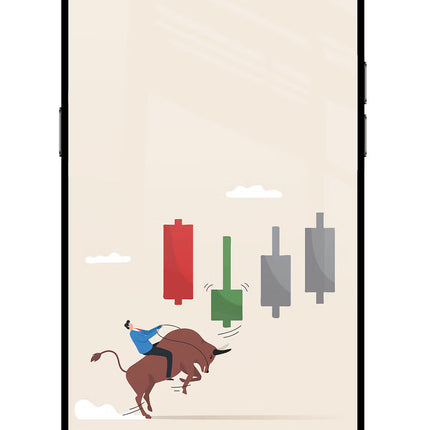 Bull Trading Momentum Realme C2 Glass Case Back Cover by Casekaro