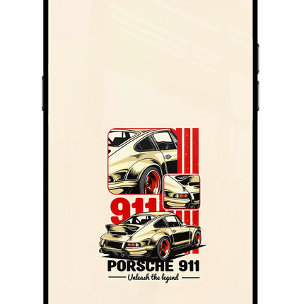 Classic Porsche 911 Realme C2 Glass Case Back Cover by Casekaro