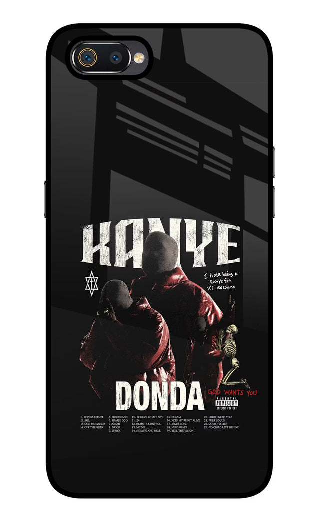 Donda Kanye West Realme C2 Glass Case Back Cover by Casekaro