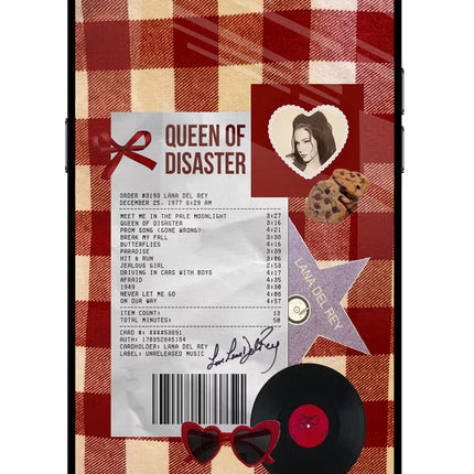 Queen of Disaster Realme C2 Glass Case Back Cover by Casekaro