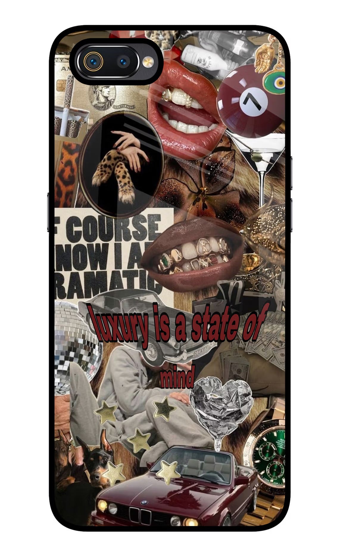 Luxury Realme C2 Glass Case