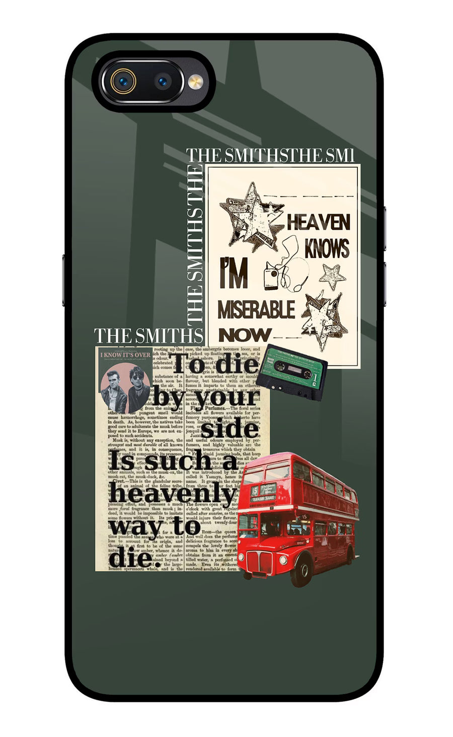 The Smiths Realme C2 Back Cover, Glass case