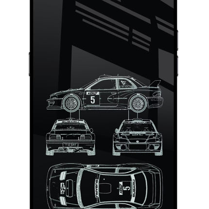 WRC'99 Realme C2 Glass Case Back Cover by Casekaro