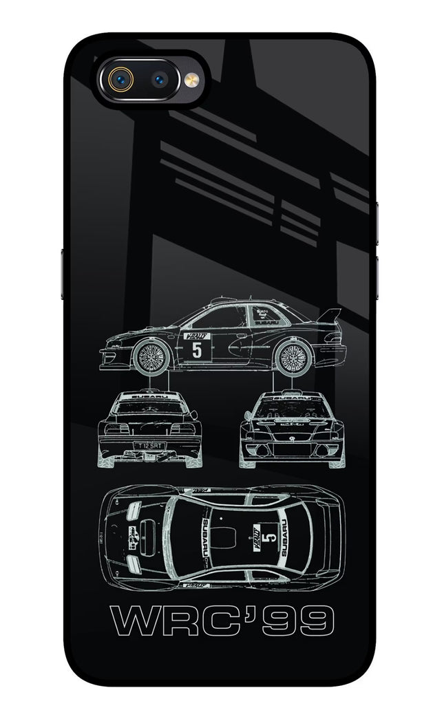 WRC'99 Realme C2 Glass Case Back Cover by Casekaro